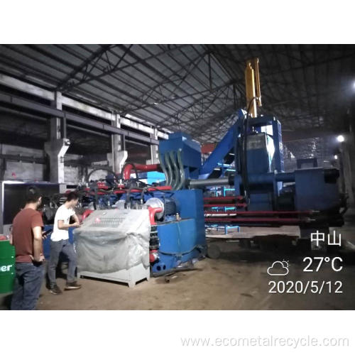 Horizontal Automatic Steel Smear Metal Briquetting Press